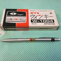 【ボールペン】ゼブラ 回転式2色ボールペン　ウィンキー