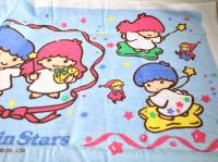 【バスタオル】Little TwinStarsキキとララ 赤タオル