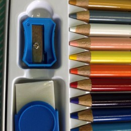 【色鉛筆】ドラゴンクエストⅥ 鉛筆削り消しゴム付 18色 表記