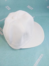 【帽子】野球帽　白 キャップ　つば 側面