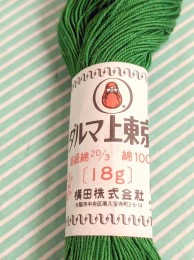 【糸】ダルマ上東京糸 縫い糸　緑 記載