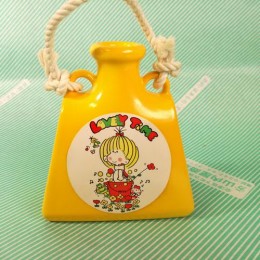 【一輪挿】陶器製　ミルク缶型花瓶 LOVELY　TIME