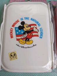 【お弁当箱】ディズニーミッキー&ミニーマウス プラシール 国旗