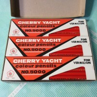 【鉛筆】CHERRY YACHT NO5000 赤鉛筆 外箱