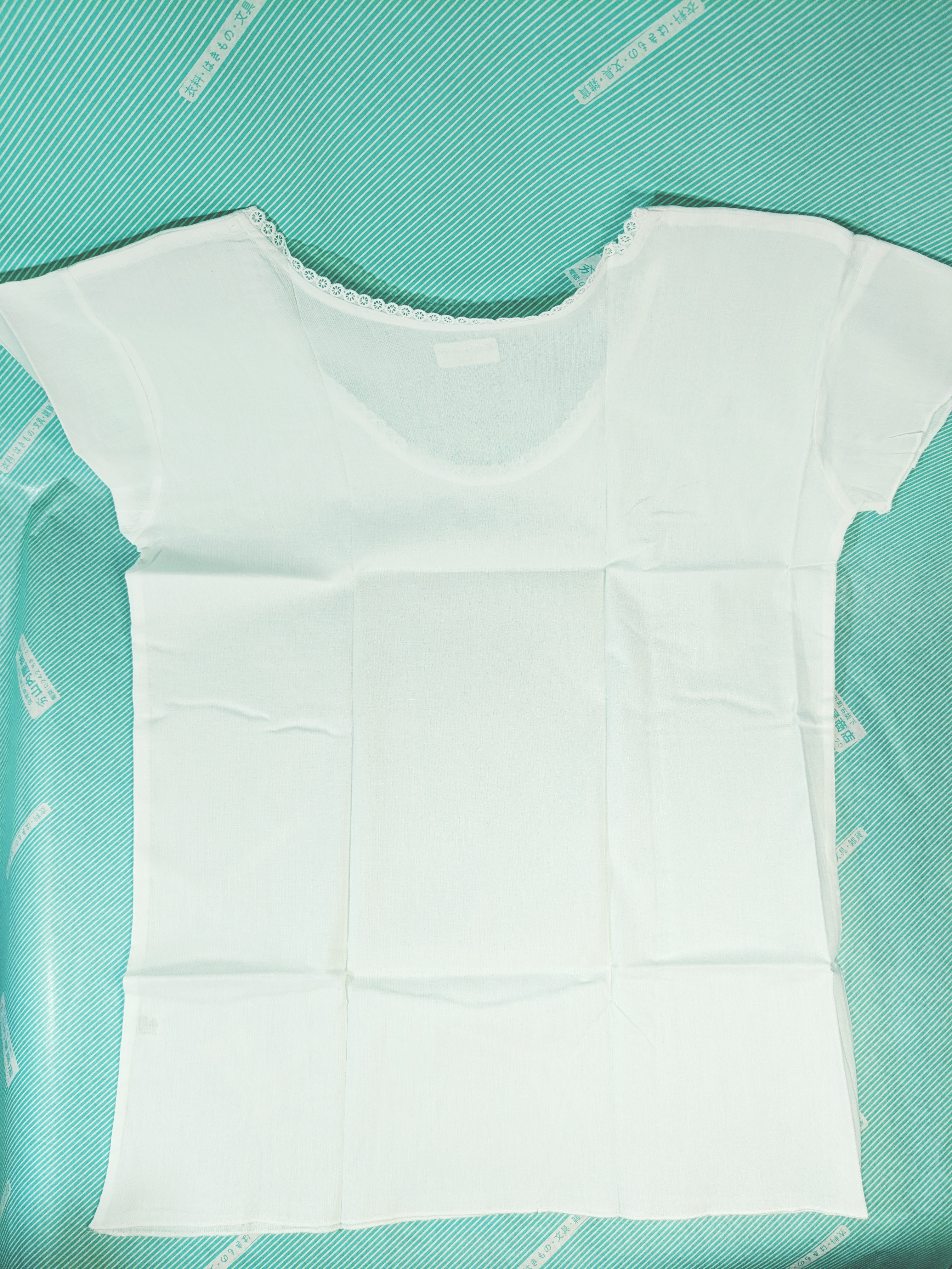 【肌着】クレープ肌着 シルクオリーブ フレンチ袖 レディース 綿100 レースデザインの商品画像7