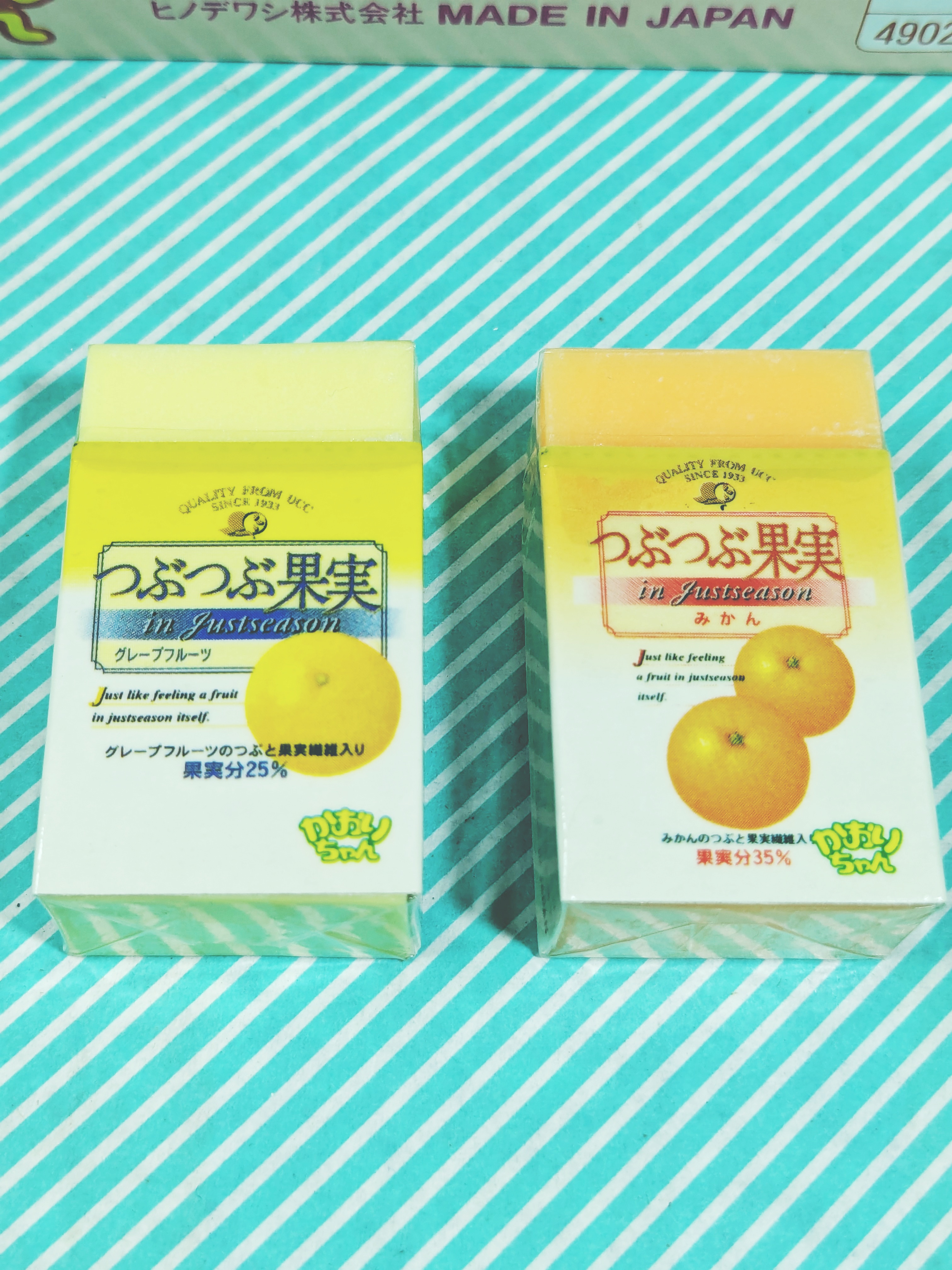 【消しゴム】ヒノデワシ かおりちゃん つぶつぶ果実 フルーツ香り 消しゴムの商品画像2