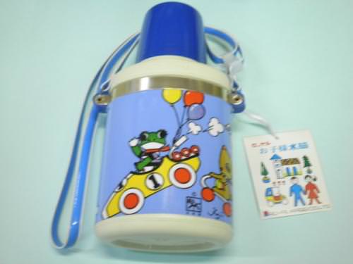 【水筒】ローヤル お子様水筒 小判型 ケロヨン 木馬座