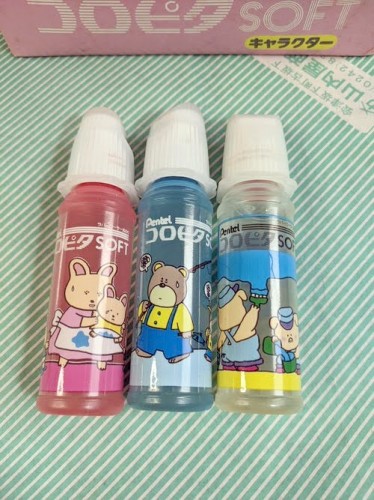 【接着剤】ぺんてる　ラバーローラー式糊　コロピタ　キャラ