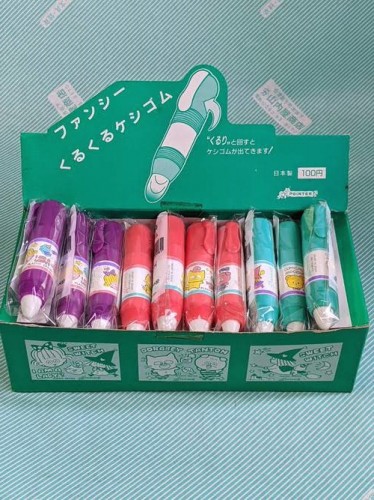 【消しゴム】ポインター　ファンシー　くるくるケシゴム
