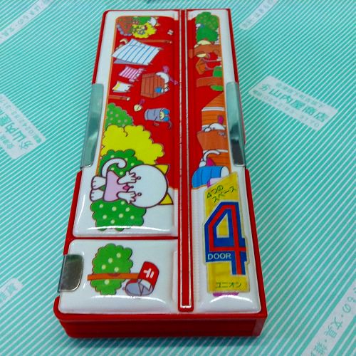 【筆入れ】ユニオン　NEKO 4ドア ペンシルケース