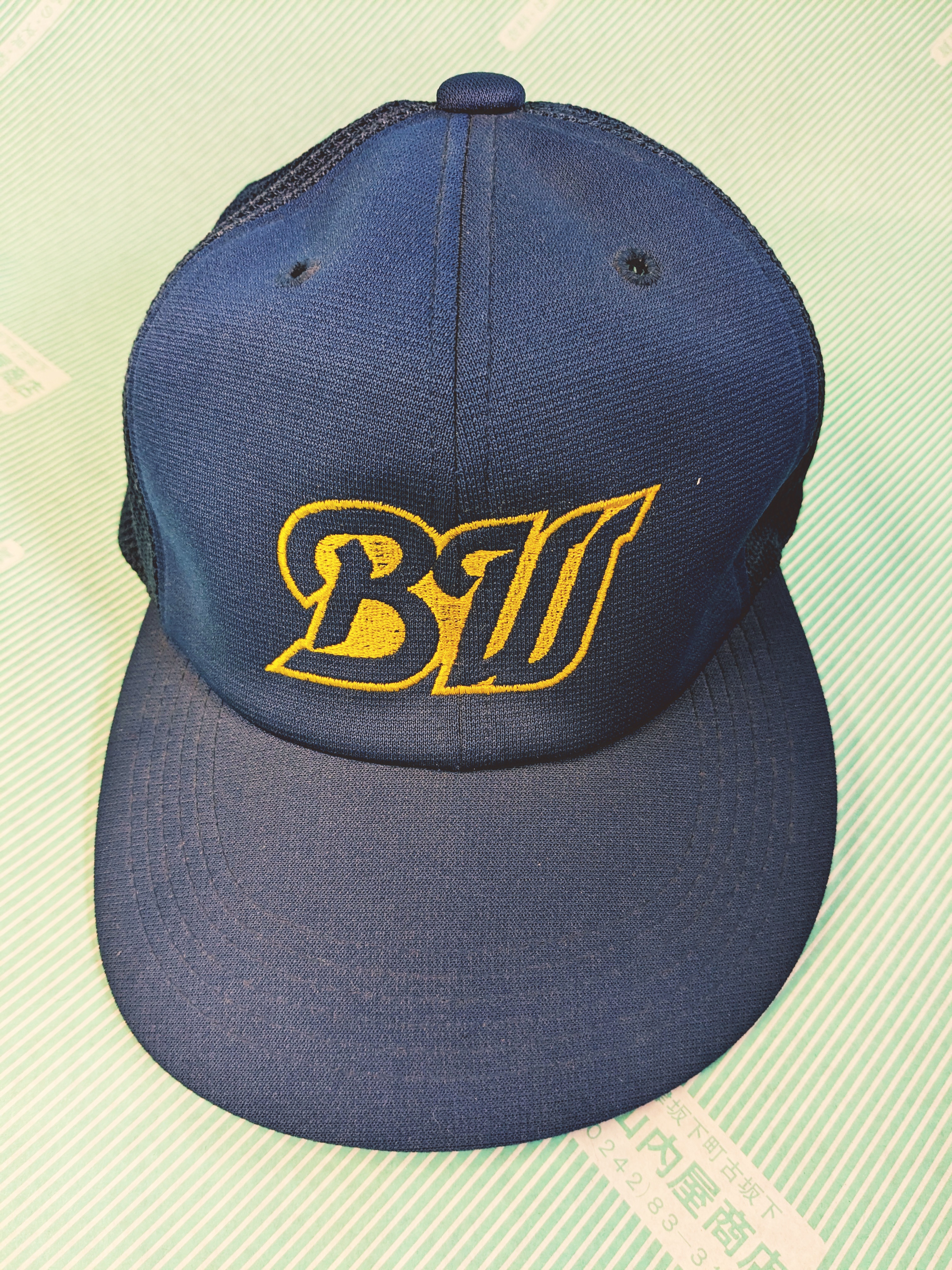 【野球帽】オリックスブルーウェーブ BWメッシュ 子供用 Mサイズ キャップ 当時物