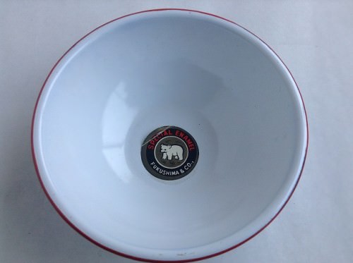 【カップ】シロクマ印 ホーロー　カップ 12cm