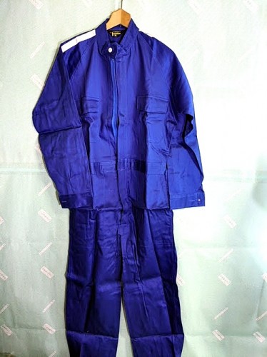 【作業服】昭和レトロ つなぎ 続き服 オーバーオール 青 NEW HANMAの商品画像2