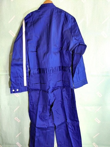 【作業服】昭和レトロ つなぎ 続き服 オーバーオール 青 NEW HANMAの商品画像3