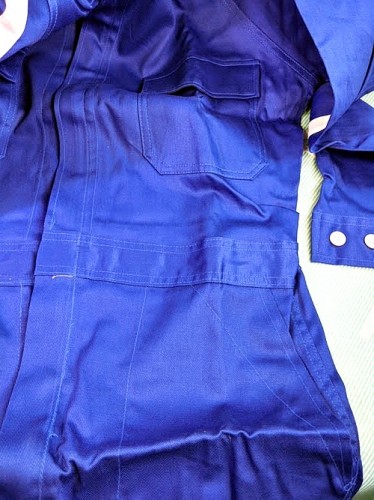 【作業服】昭和レトロ つなぎ 続き服 オーバーオール 青 NEW HANMAの商品画像5