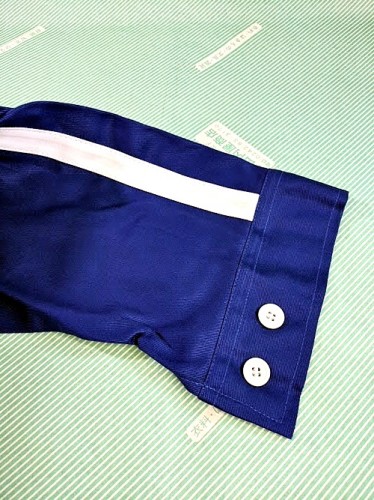 【作業服】昭和レトロ つなぎ 続き服 オーバーオール 青 NEW HANMAの商品画像6