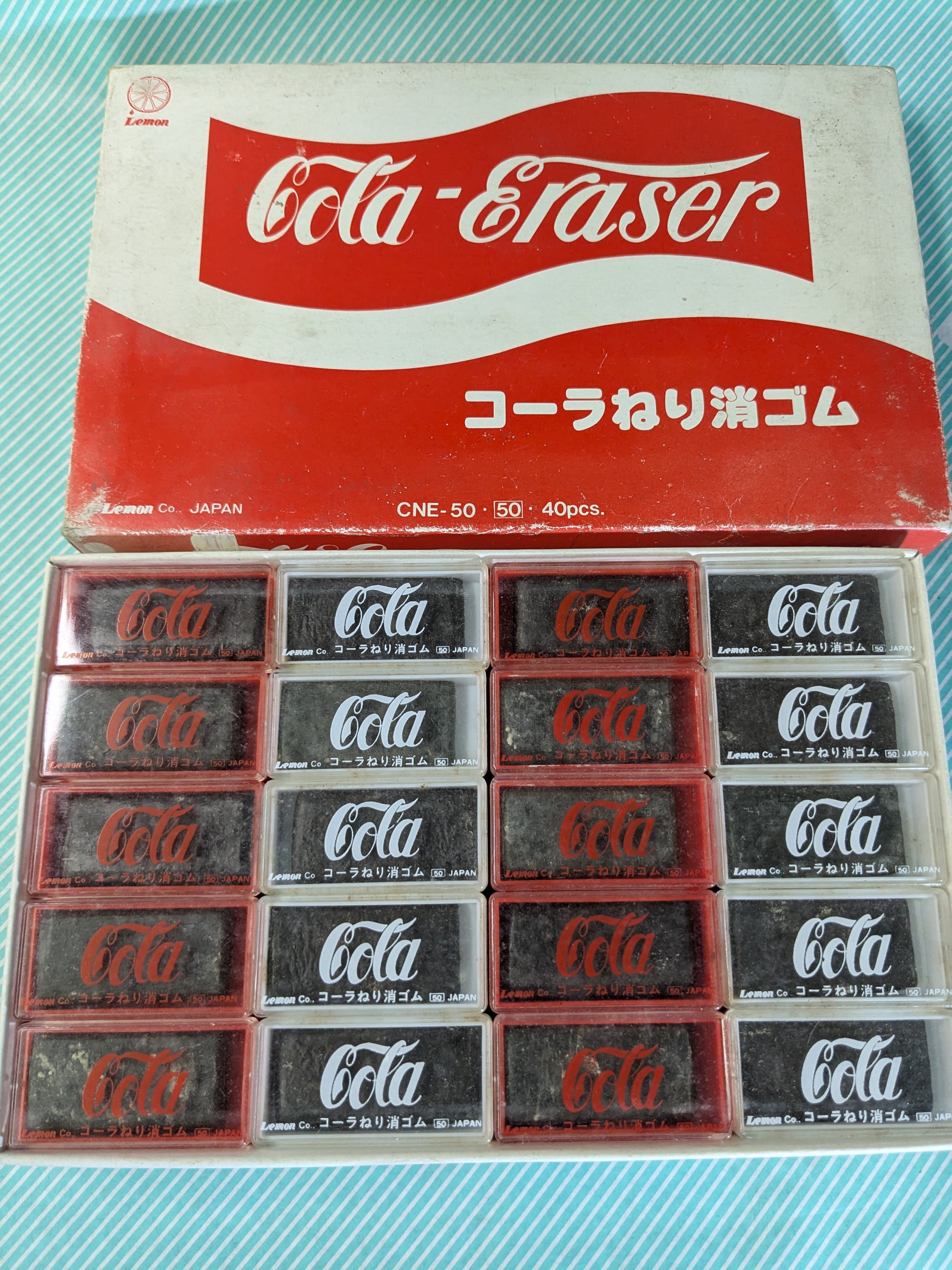 【消しゴム】レモン Cola コーラねり消しゴム ケース入り