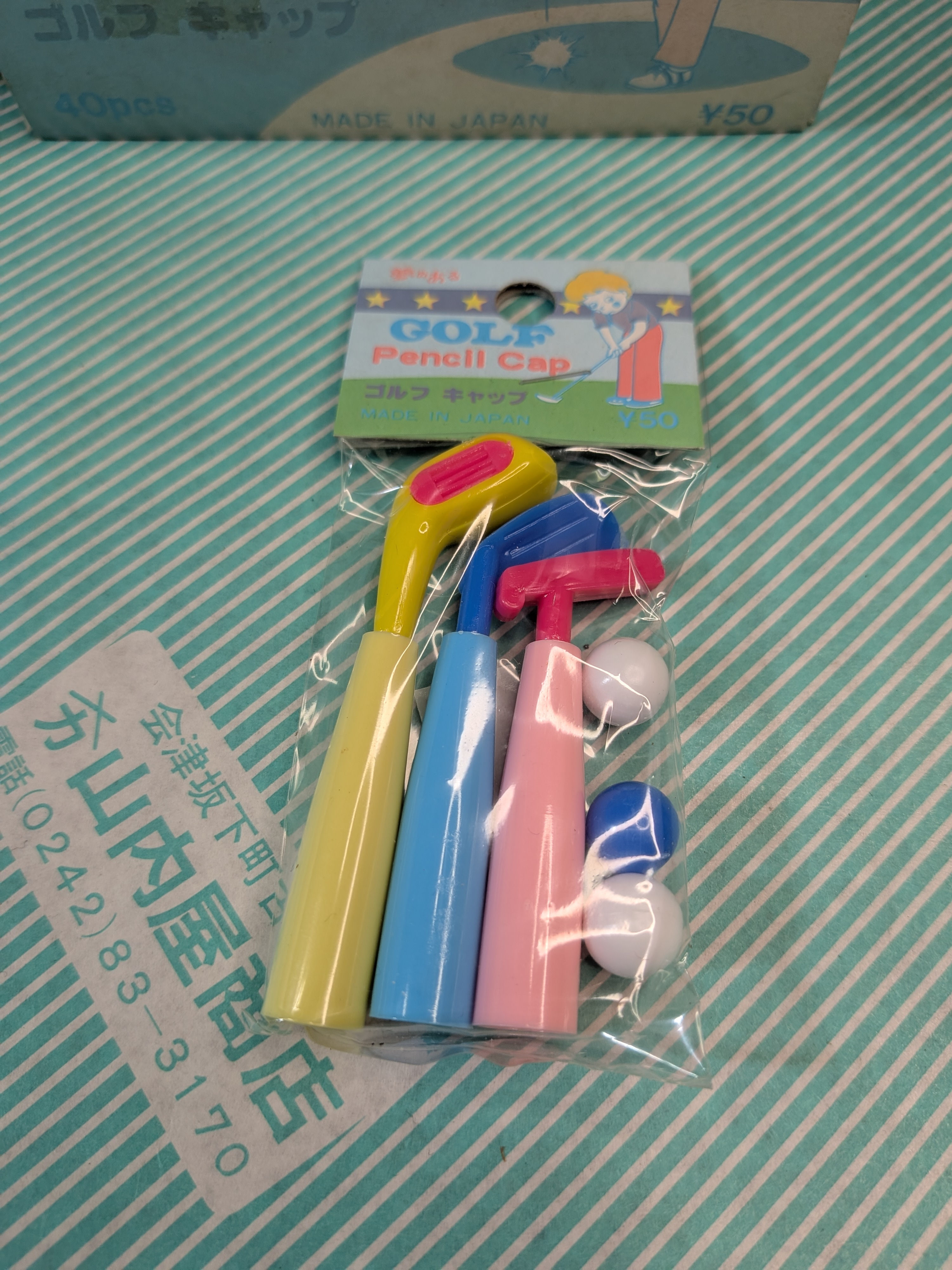 【鉛筆キャップ】昭和レトロ ゴルフキャップの商品画像2