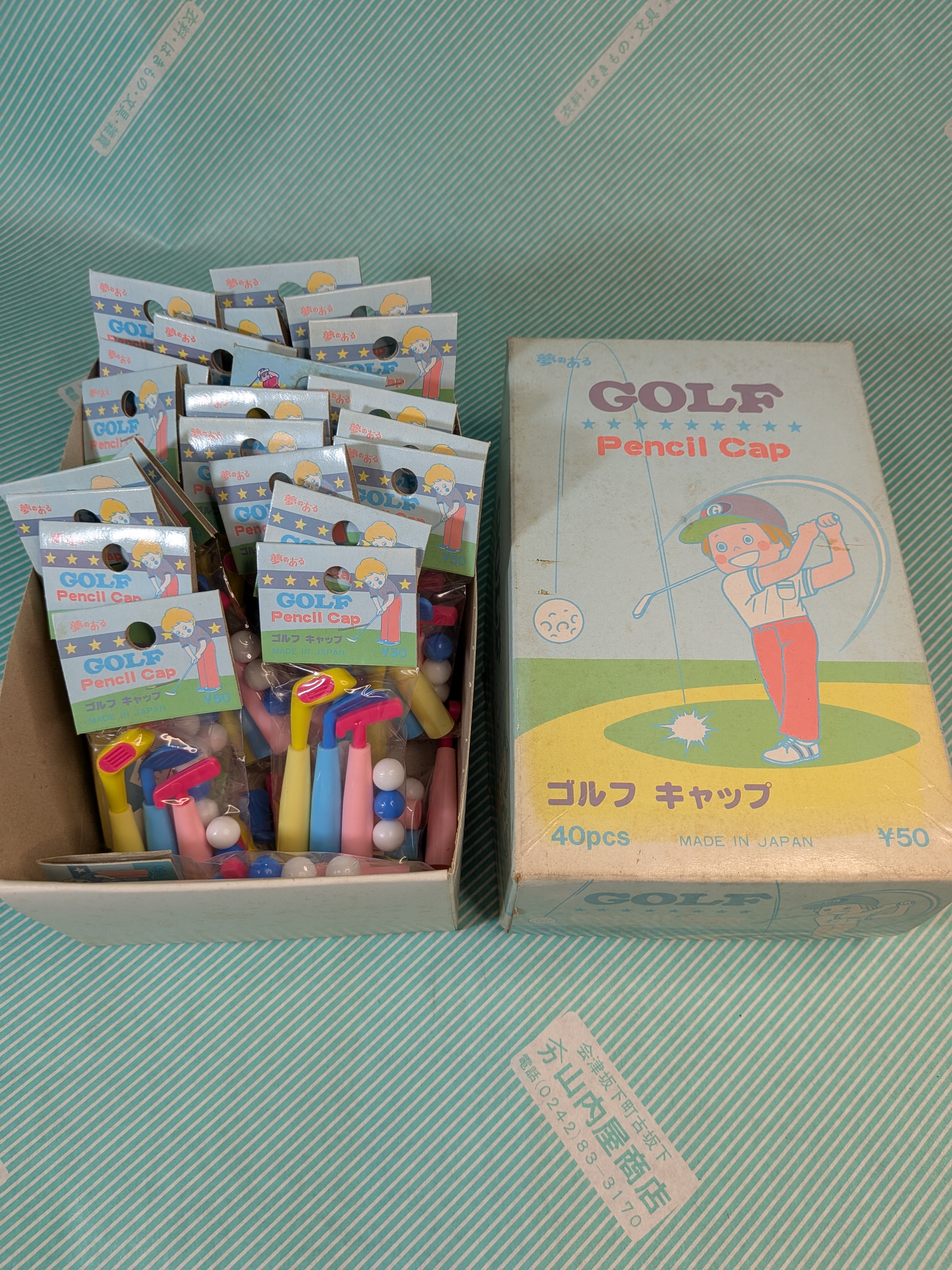 【鉛筆キャップ】昭和レトロ ゴルフキャップ