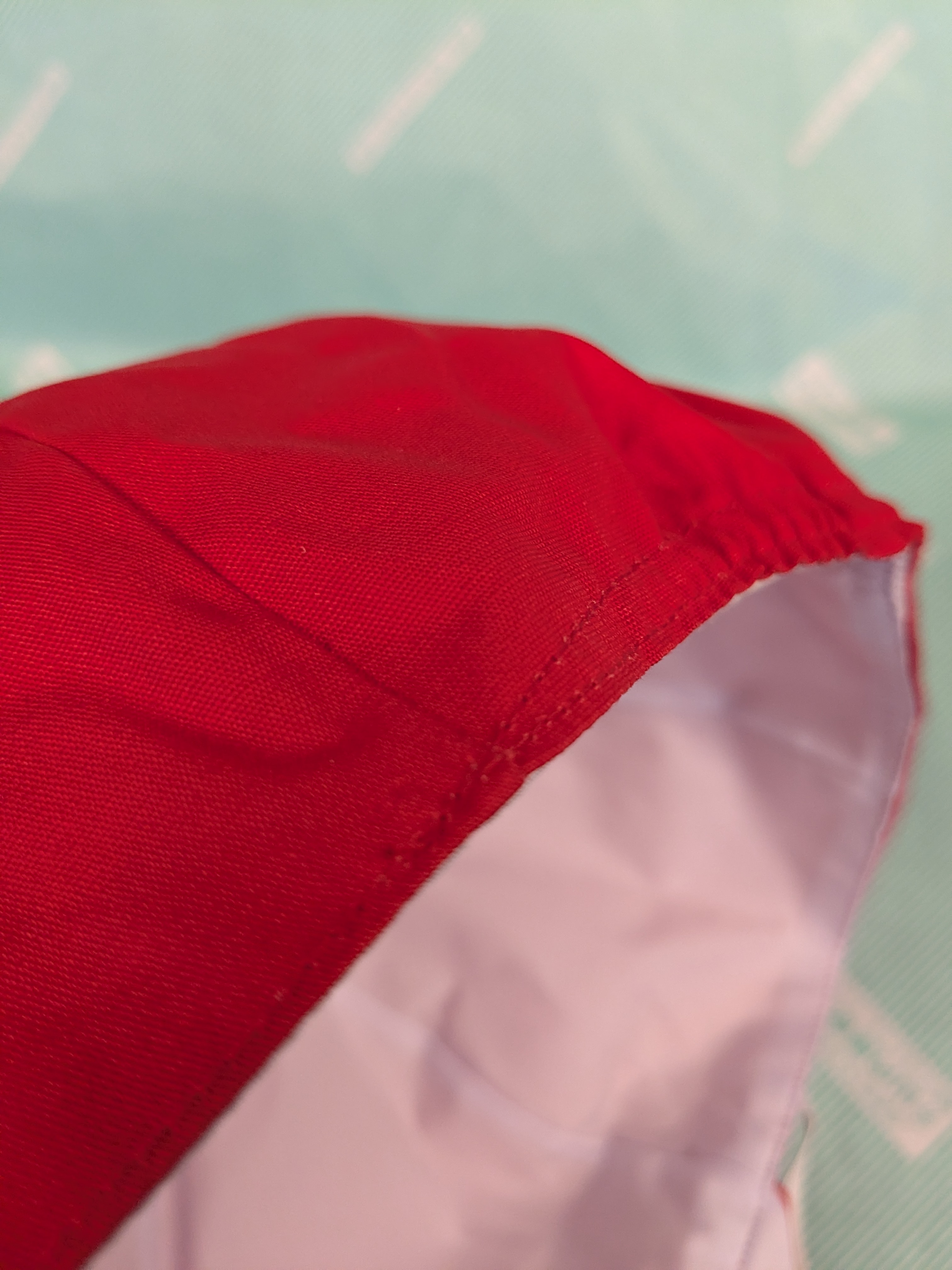 【体操帽子】赤白帽 あごひも(ゴム)付 鍔付き リバーシブルの商品画像8