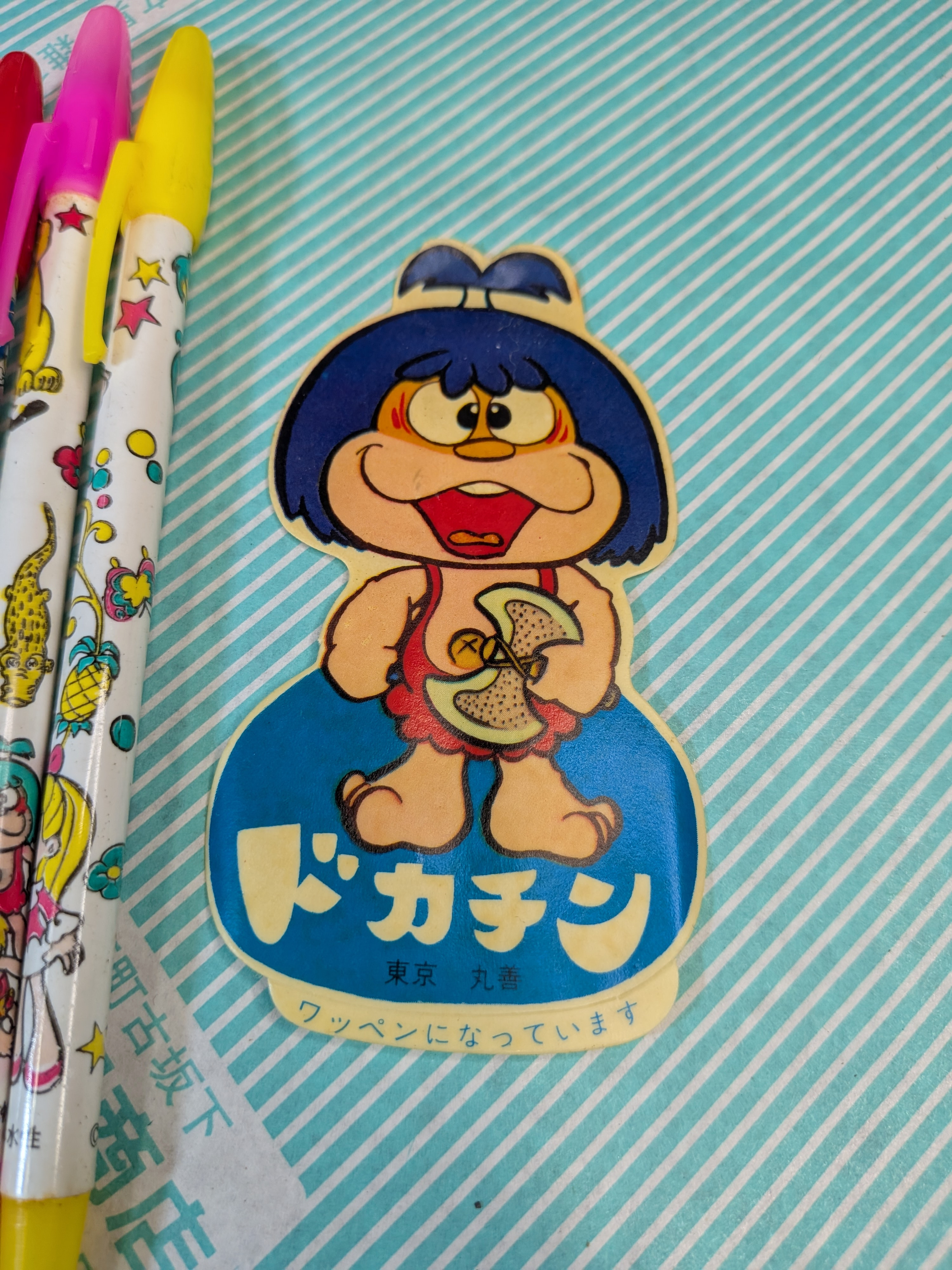 【サインペン】 アテナ ドカチン 水性6色セット ワッペン付きの商品画像5