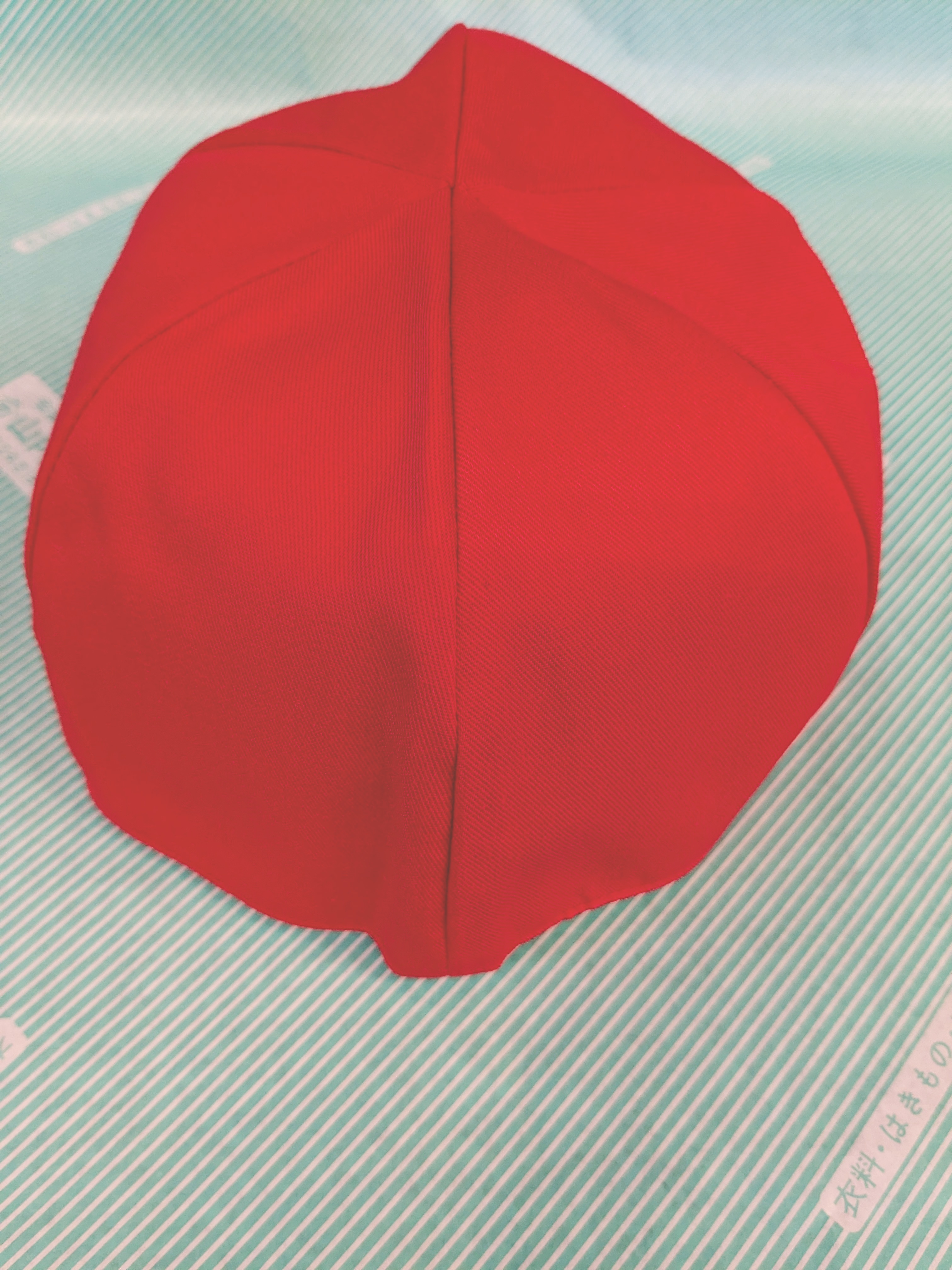 【体操赤白帽子】ギンポー 特選運動帽子 つばなし