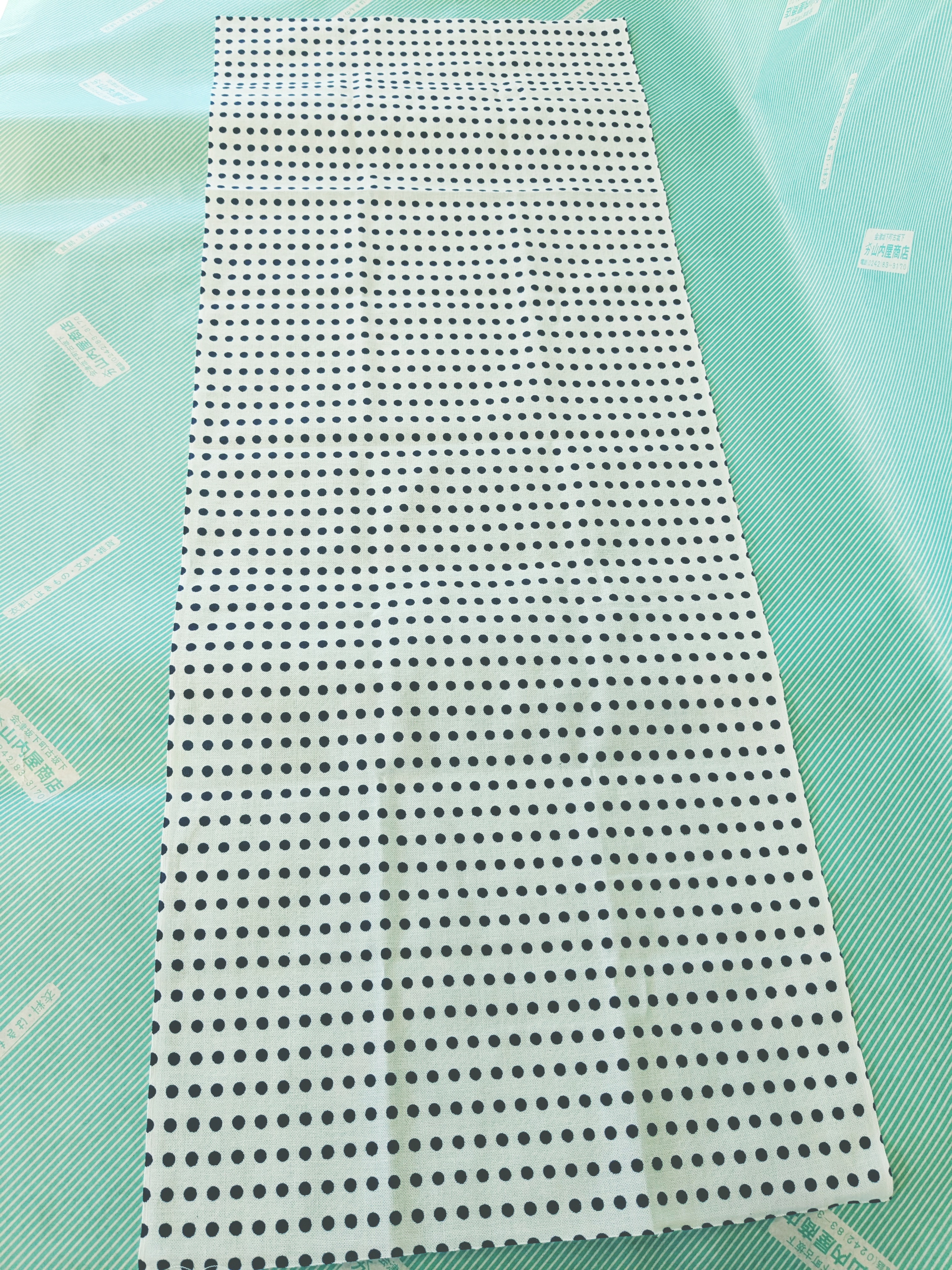 【 手ぬぐい】まめしぼり 豆絞り 黒 鉢巻 お祭りに