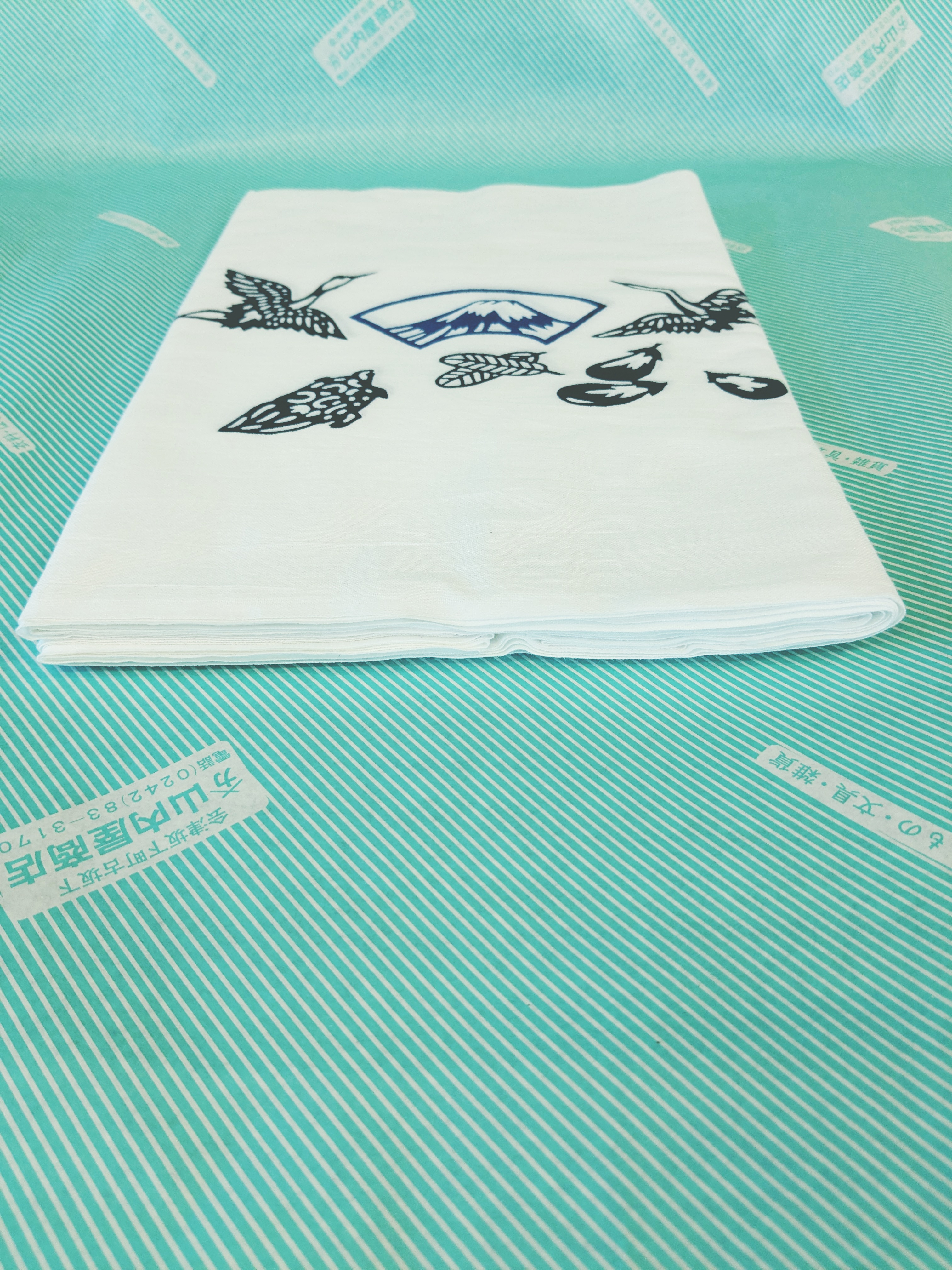 【手ぬぐい】鶴 亀 だるま 富士 なすび 柄の商品画像2