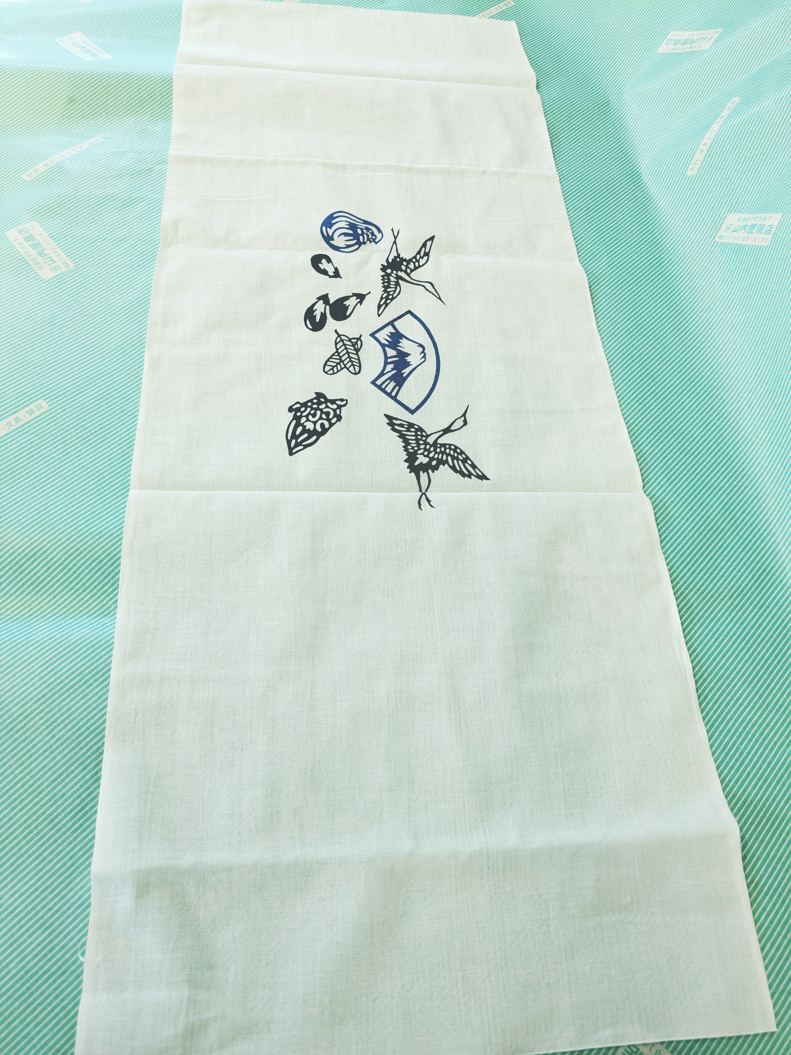【手ぬぐい】鶴 亀 だるま 富士 なすび 柄の商品画像4