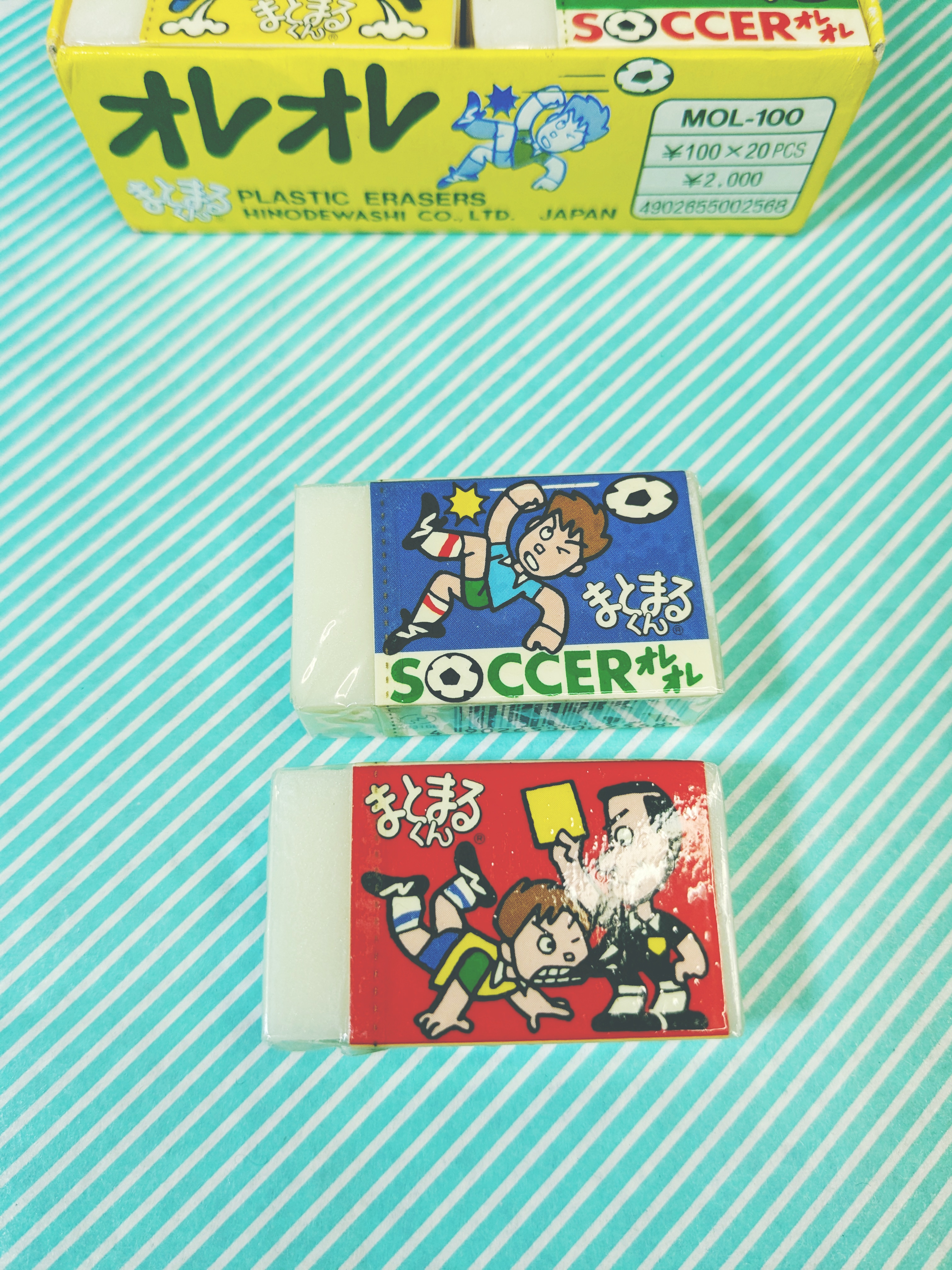 【消しゴム】ヒノデワシ まとまるくん オレオレ サッカー 2種類の商品画像2
