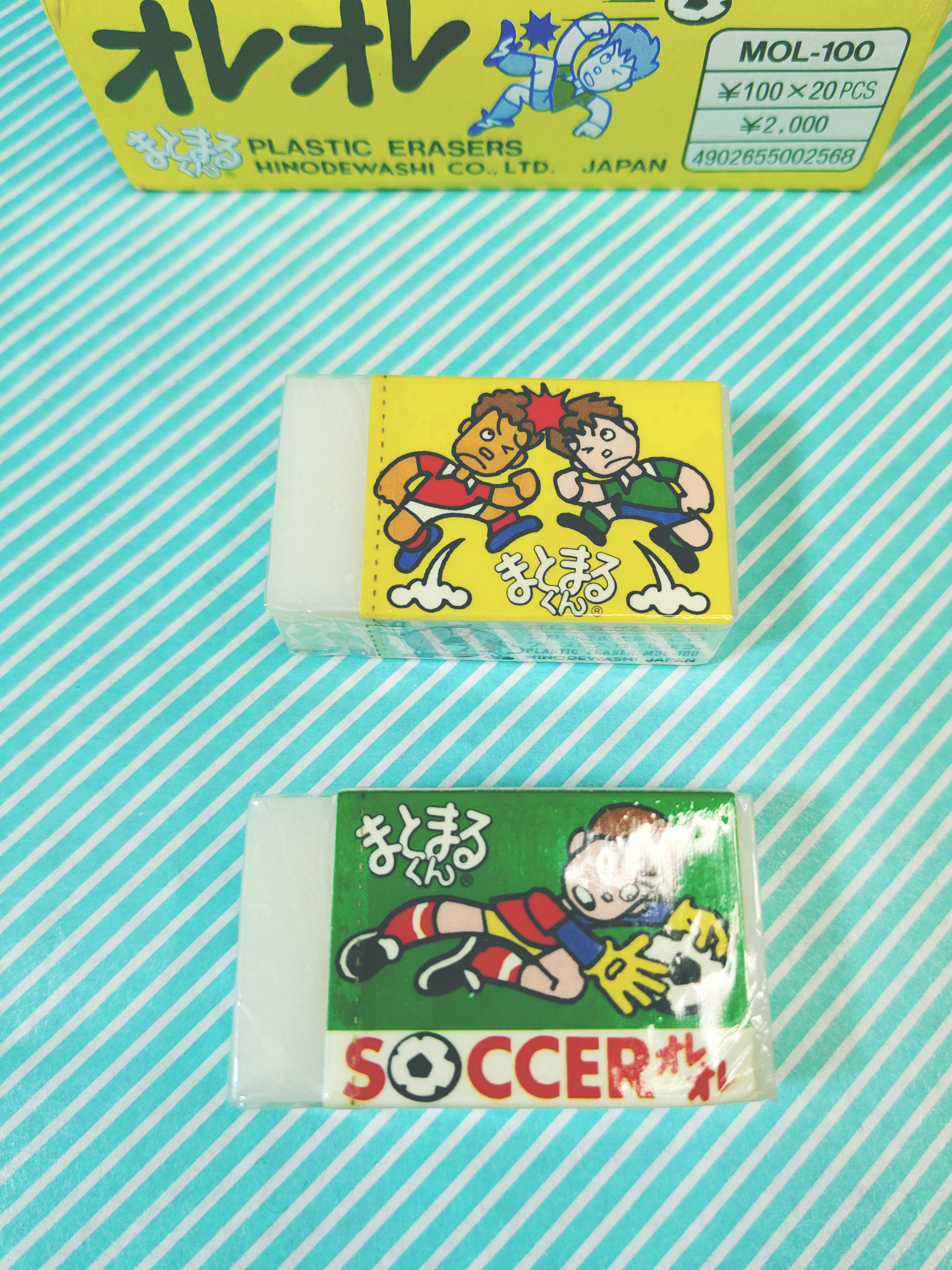 【消しゴム】ヒノデワシ まとまるくん オレオレ サッカー 2種類の商品画像3