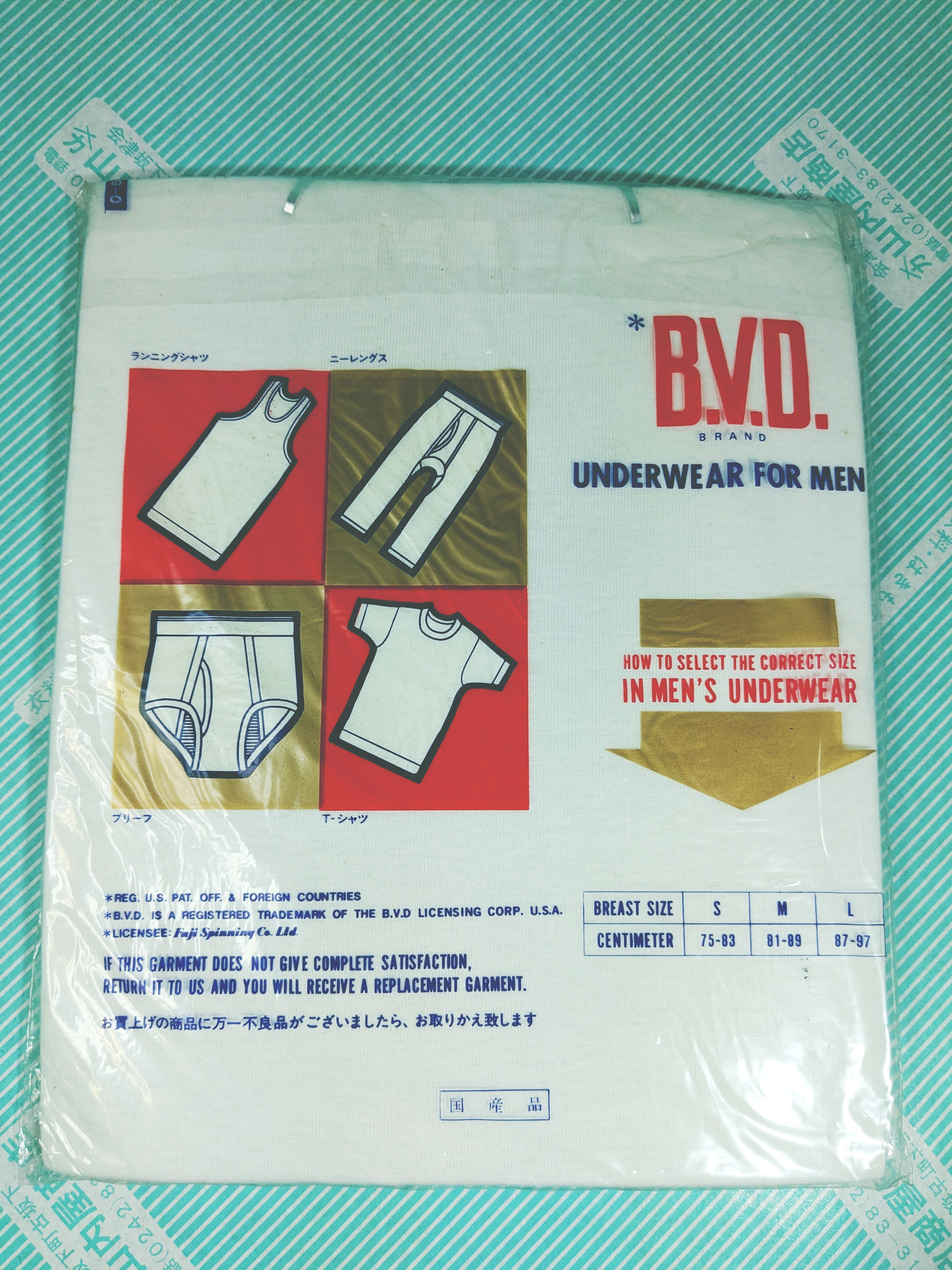 【Tシャツ】BVD メンズ クルーネック 無地 半袖Tシャツ 昭和レトロ 日本製の商品画像2