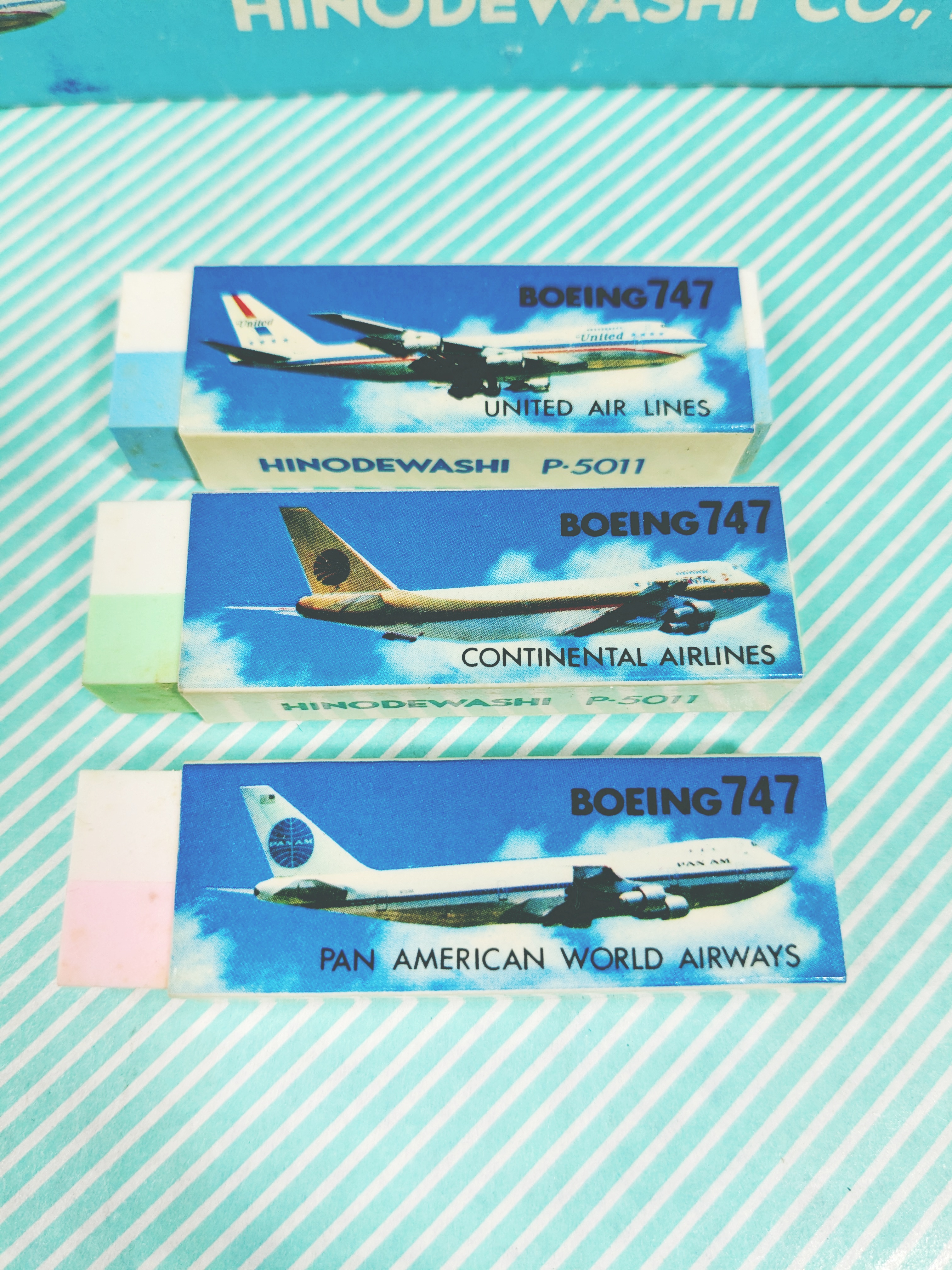 【消しゴム】世界のエアライン JUNBO ERASER 飛行機デザイン 3色展開の商品画像2