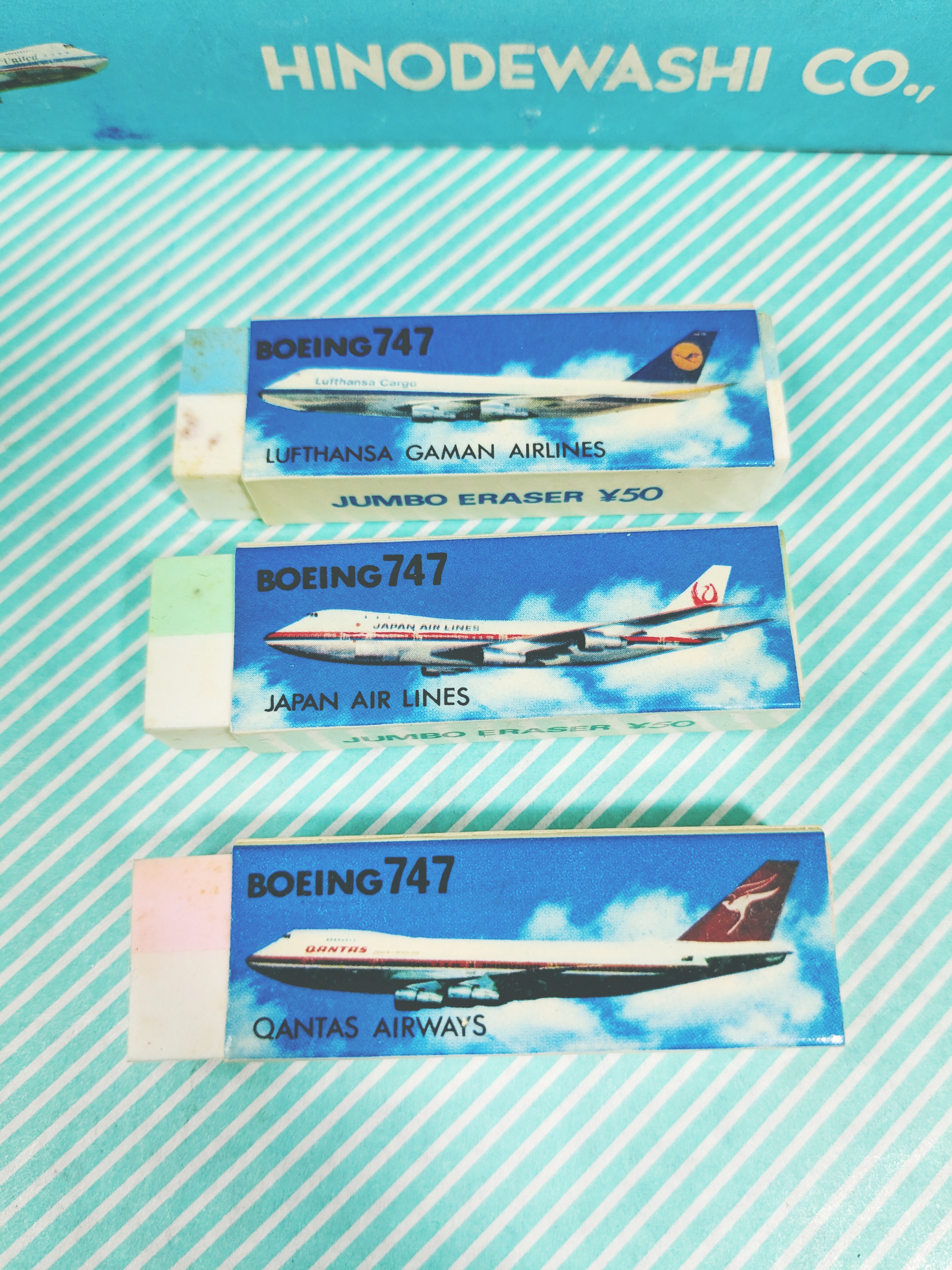 【消しゴム】世界のエアライン JUNBO ERASER 飛行機デザイン 3色展開の商品画像3