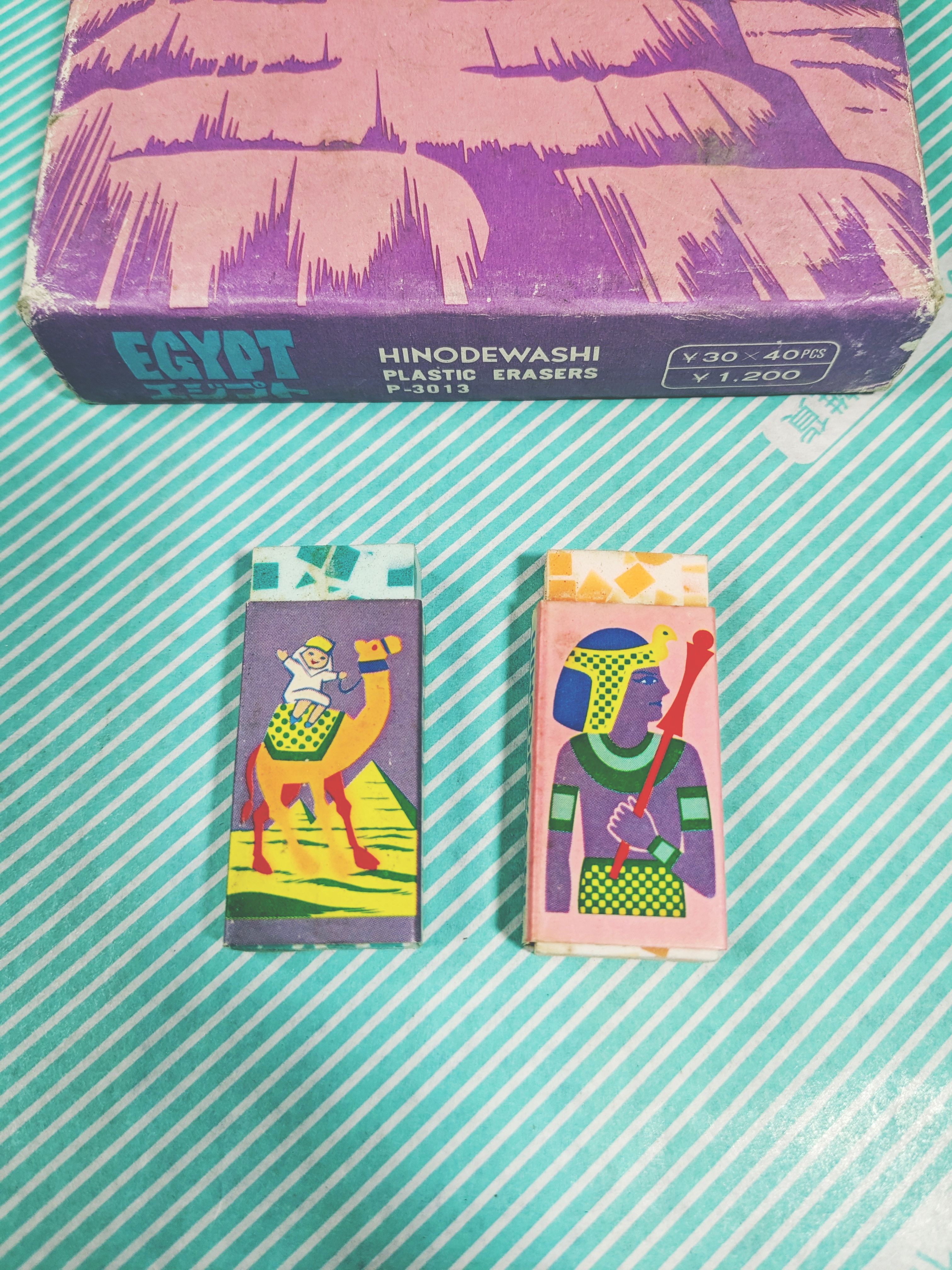 【消しゴム】ヒノデワシ エジプト消しゴム 当時物 2色展開の商品画像3