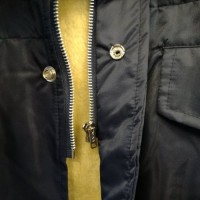 【ジャンパー】防寒作業服 ドカジャン 襟ファー 紺色 ジッパー