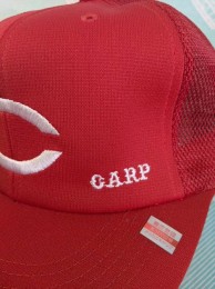 【野球帽】広島カープ　ベースボールキャップ　メッシュ刺繍 刺繍