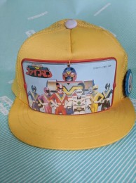 【帽子】地球戦隊ファイブマン　子供用　バッチ付き　黄色