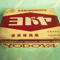 【歯磨き粉】KAMINOMOTO ヨドヤ 薬用練歯磨 表面