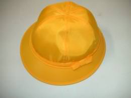 【帽子】保育園 幼稚園 カラーぼうし 黄色 あご紐付き