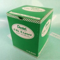 【消しゴム】ぺんてる　Clic Eraser ホルダー型 外箱
