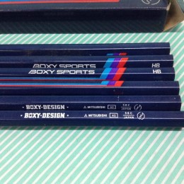 【鉛筆】三菱 BOXY スポーツ HB 1ダース　紺 鉛筆