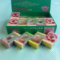 【消しゴム】ヒノデワシ 2色のかおりちゃん 4種セット 箱